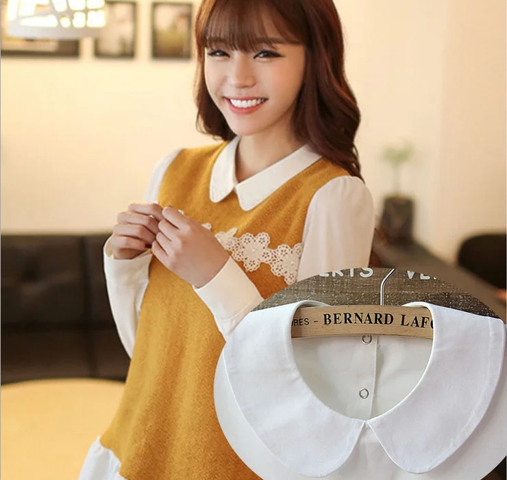 

Korean fashion round neck stiff doll fake collar decorative collar fake collar