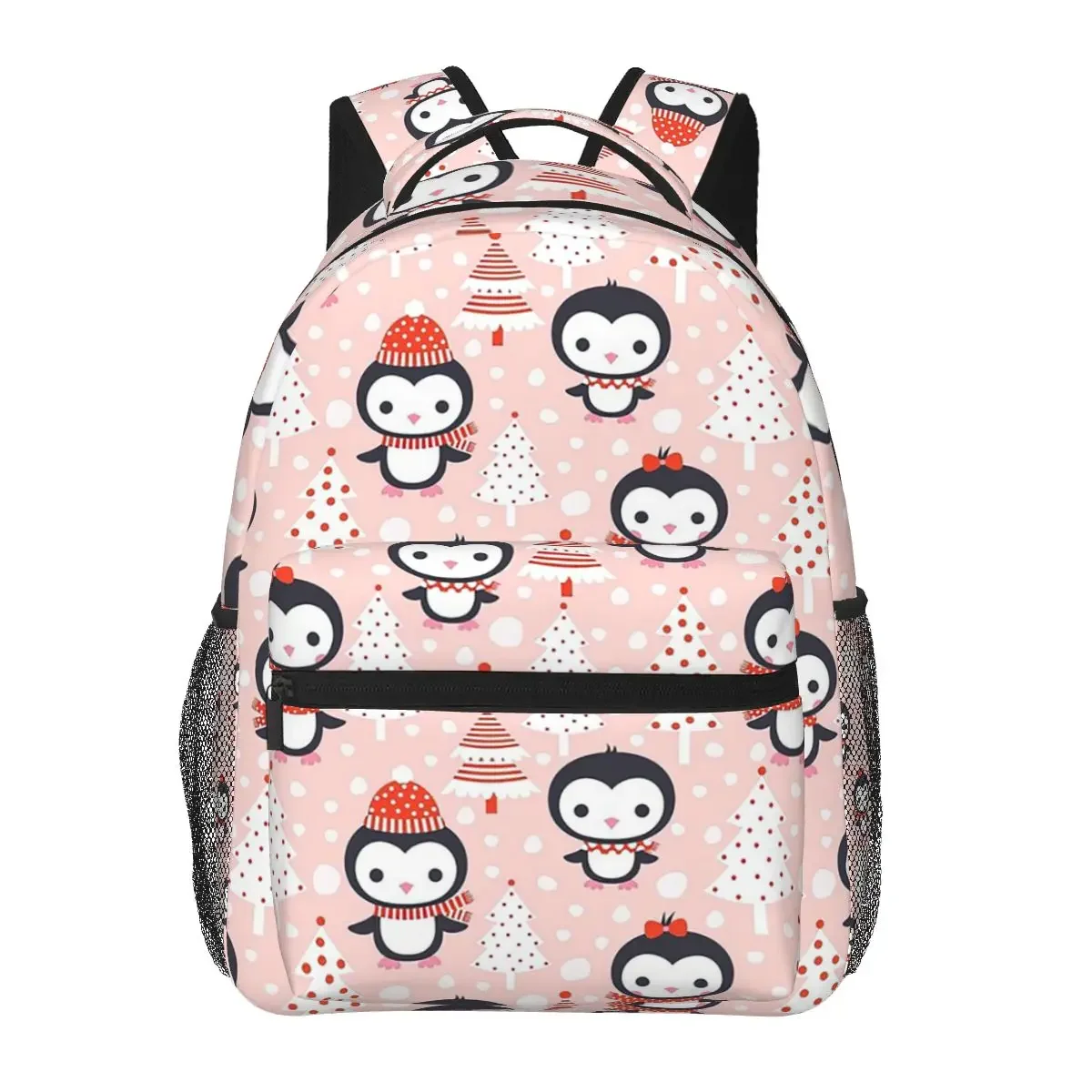 

Penguin Cartoon Pattern, Penguin Seamless Pattern Backpacks Boys Girls Bookbag Children School Bags Rucksack Shoulder Bag