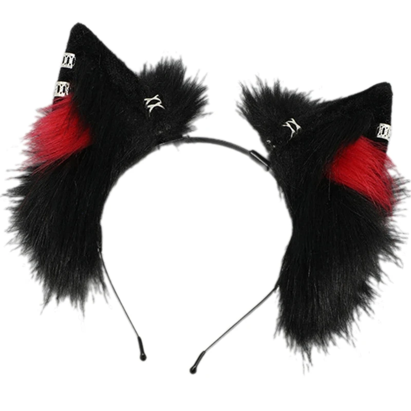 

MXMB Cartoon Animal Ear Headband Plush Cosplay Headpiece Headwear Party Accessory