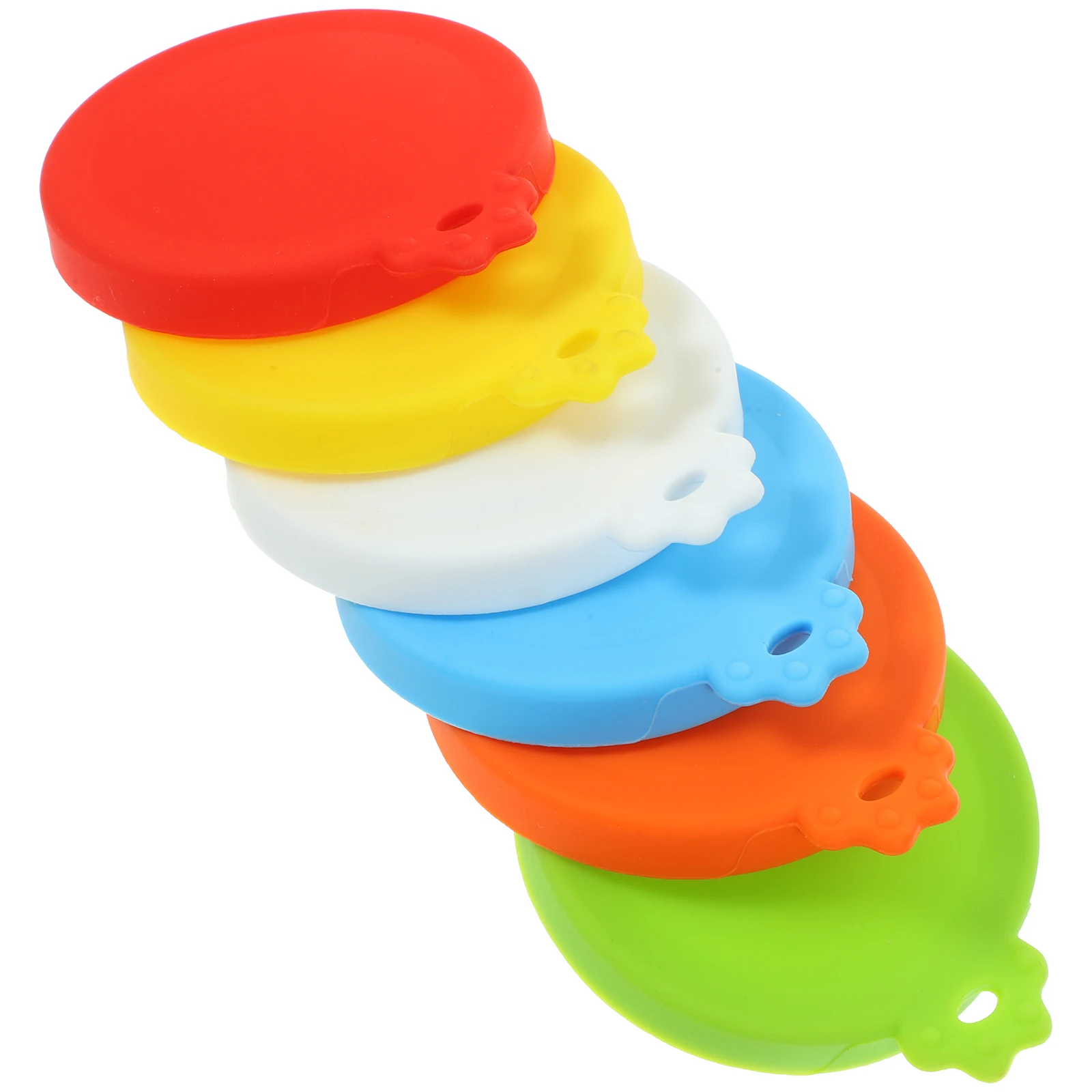 

6 Pcs Can Lids Sealing Caps for Beer Soda Beverage Beer Can Stopper Pet Food Fresh Keeping Kitchen Bar Supplies