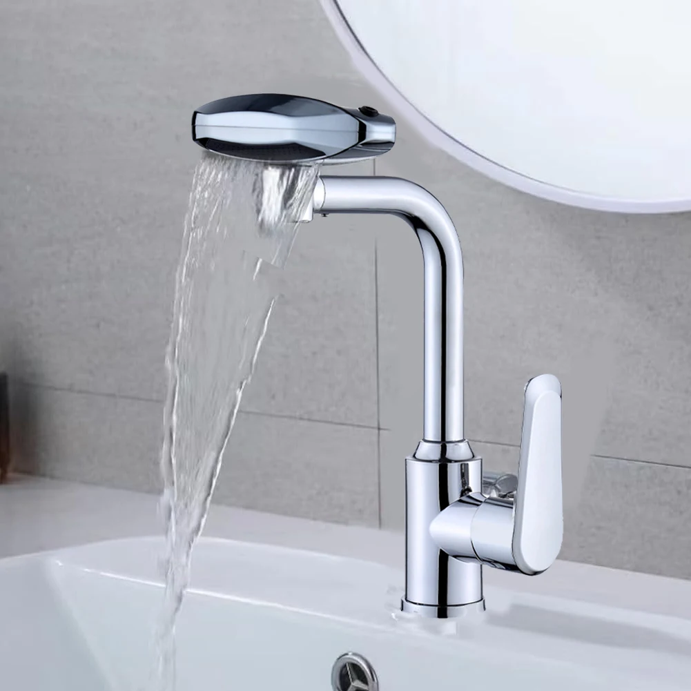 Grifo giratorio de 360 grados, grifo giratorio de 4 modos, grifo de baño, grifo de agua fría y caliente multifuncional para cocina y baño