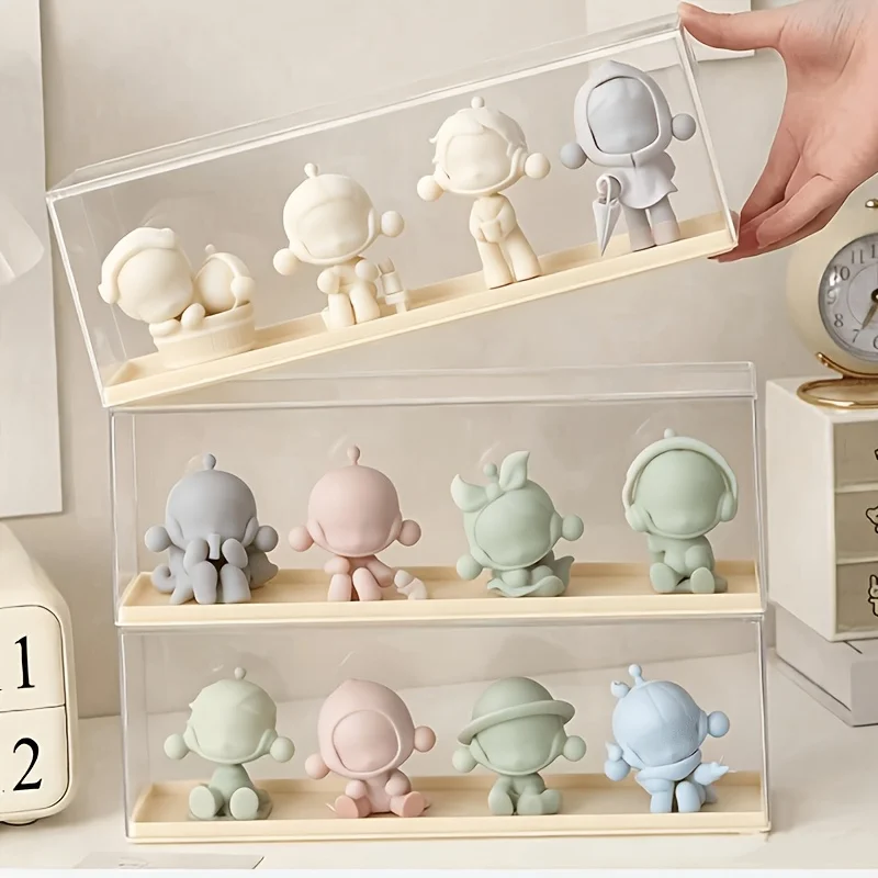 Transparent Acrylic Storage Box, Display Rack, Suitable for Storing Blind Boxes, Figurines, and Ornaments, Ideal for Home Storag