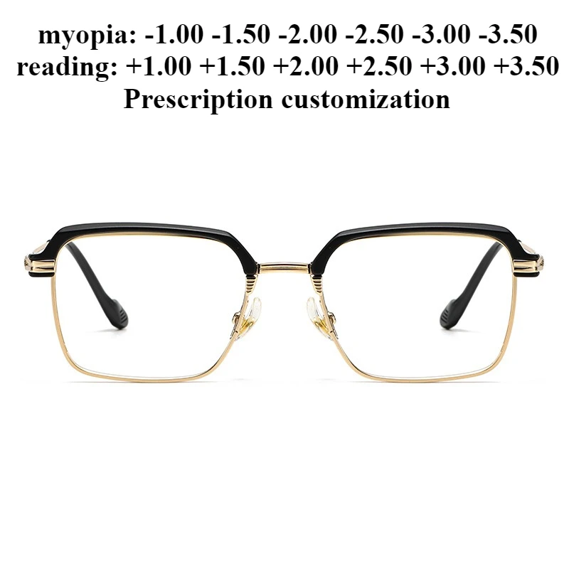 

53 мм ультра-легкие очки для бровей TR оправа мужские близорукость деловые повседневные очки для чтения с защитой от синего света