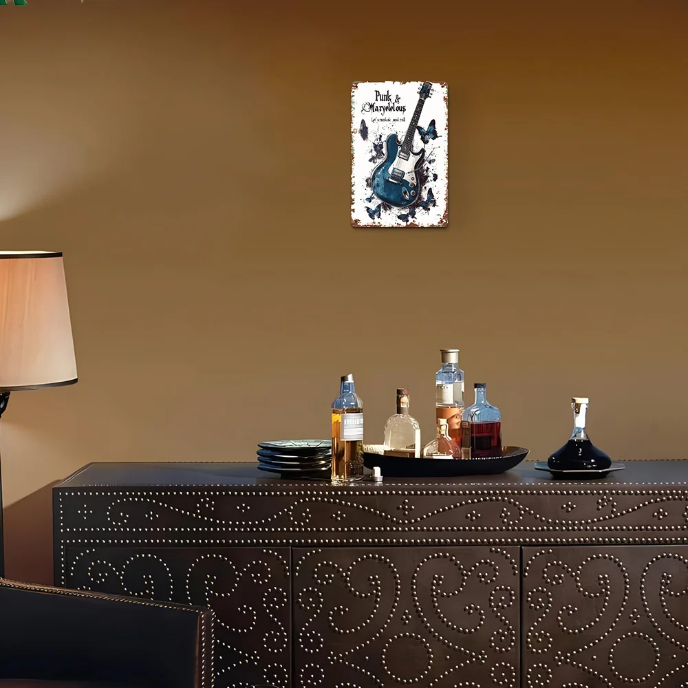 قطعة واحدة من لافتة حديدية عتيقة - فن معدني مضحك 20 × 30 سم لديكور المنزل والمقهى والبار والحديقة والمهرجانات \u0026