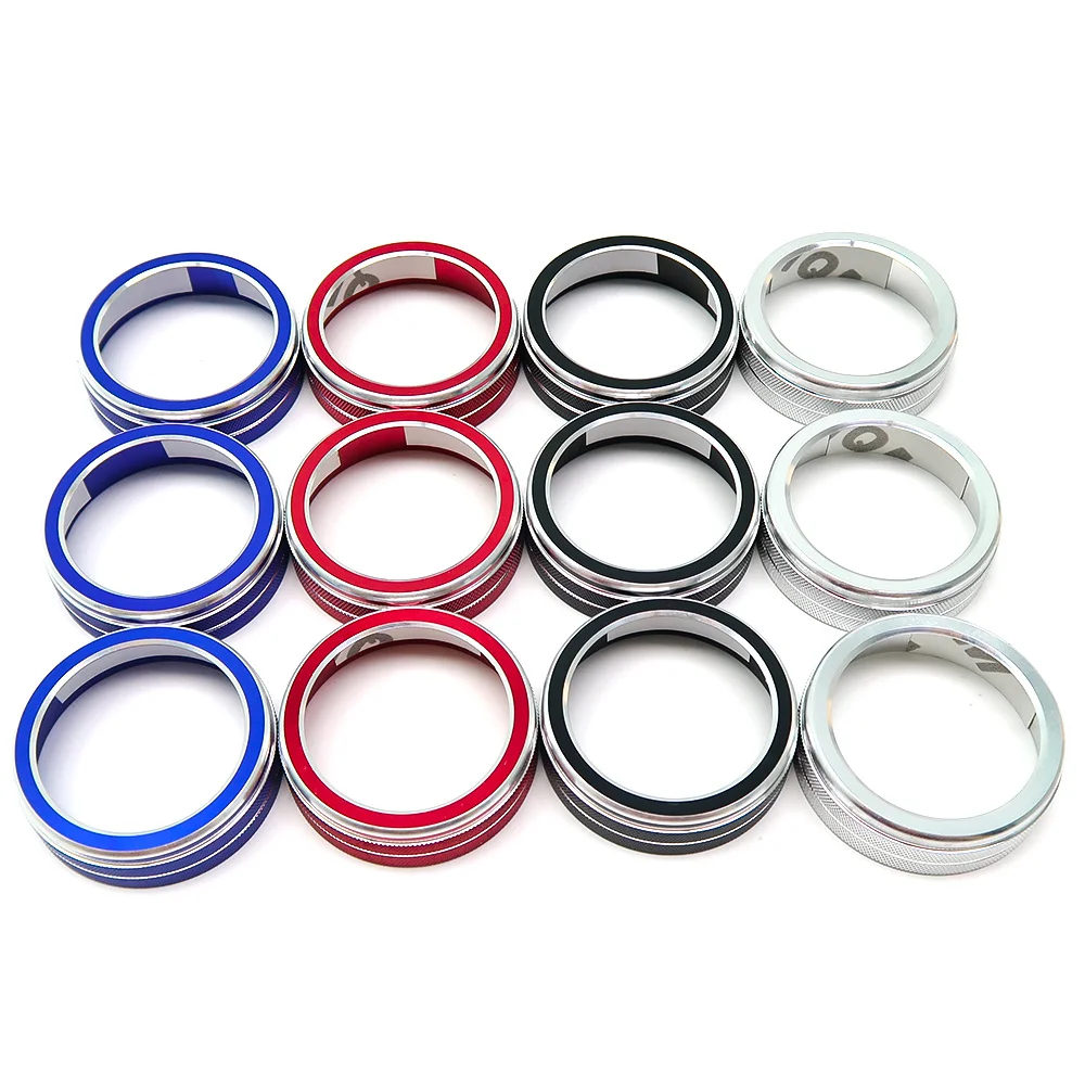 For Volkswagen VW Tiguan L SEL SE 4Motion 2017-2022 Car Air Conditioning Knob Ring Volume Button Cover Car Accessories Sticker