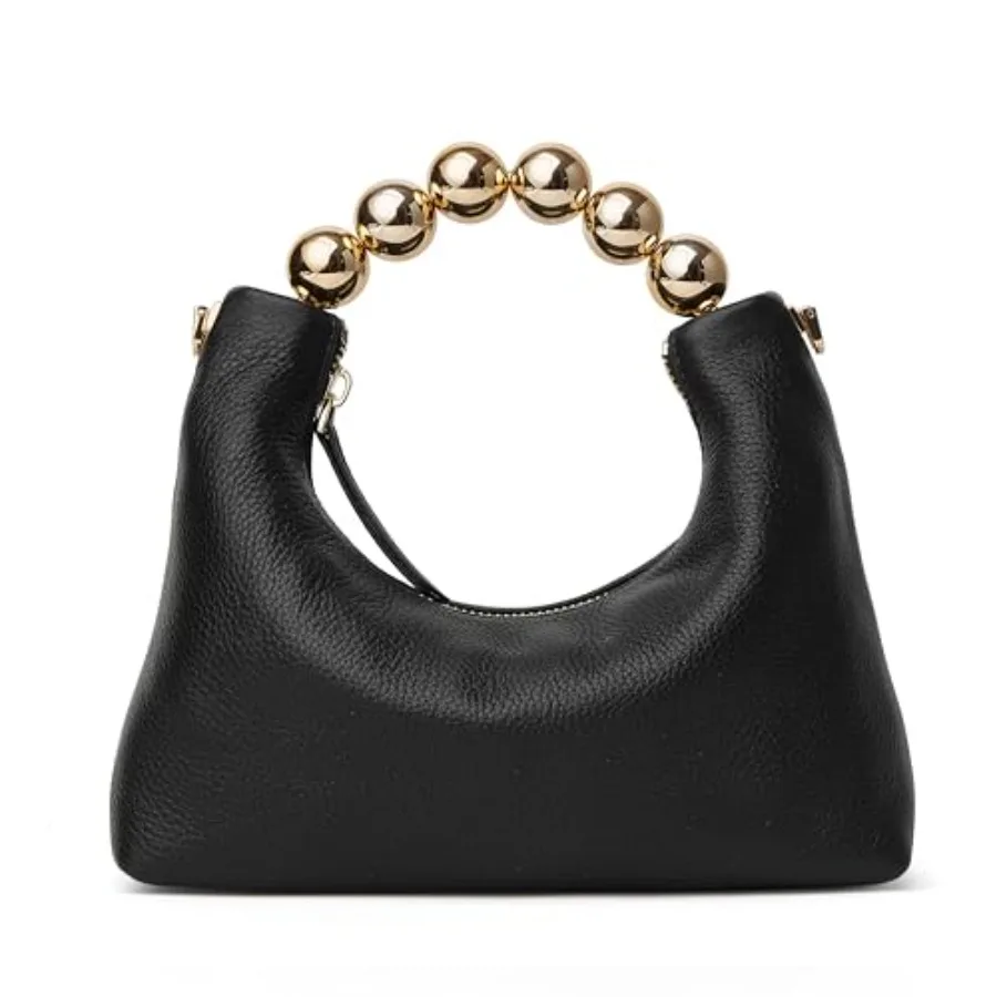 

Маленькая женская сумка-клатч DORISJACKY с верхней ручкой, дизайнерская вечерняя сумка с жемчужной ручкой и цепочкой, черная