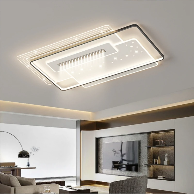 

Modern Bedroom Intelligent LED Ceiling Lamp Simplicity With Spotlights Living Room Chandelier Fashion Indoor Decorate Luminaires