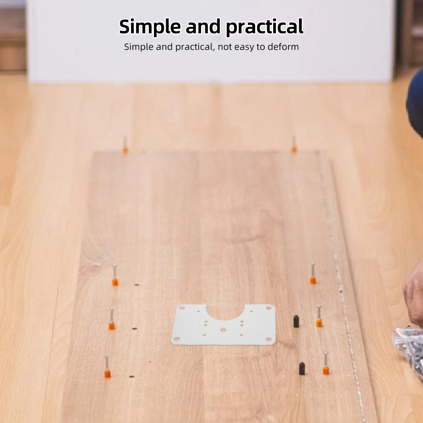 

10 set 10 Sets Hinge Repair Kit For Cabinet Door Stainless Steel Fixing Mounting Plate Easy Installation Reinforcement Bracket