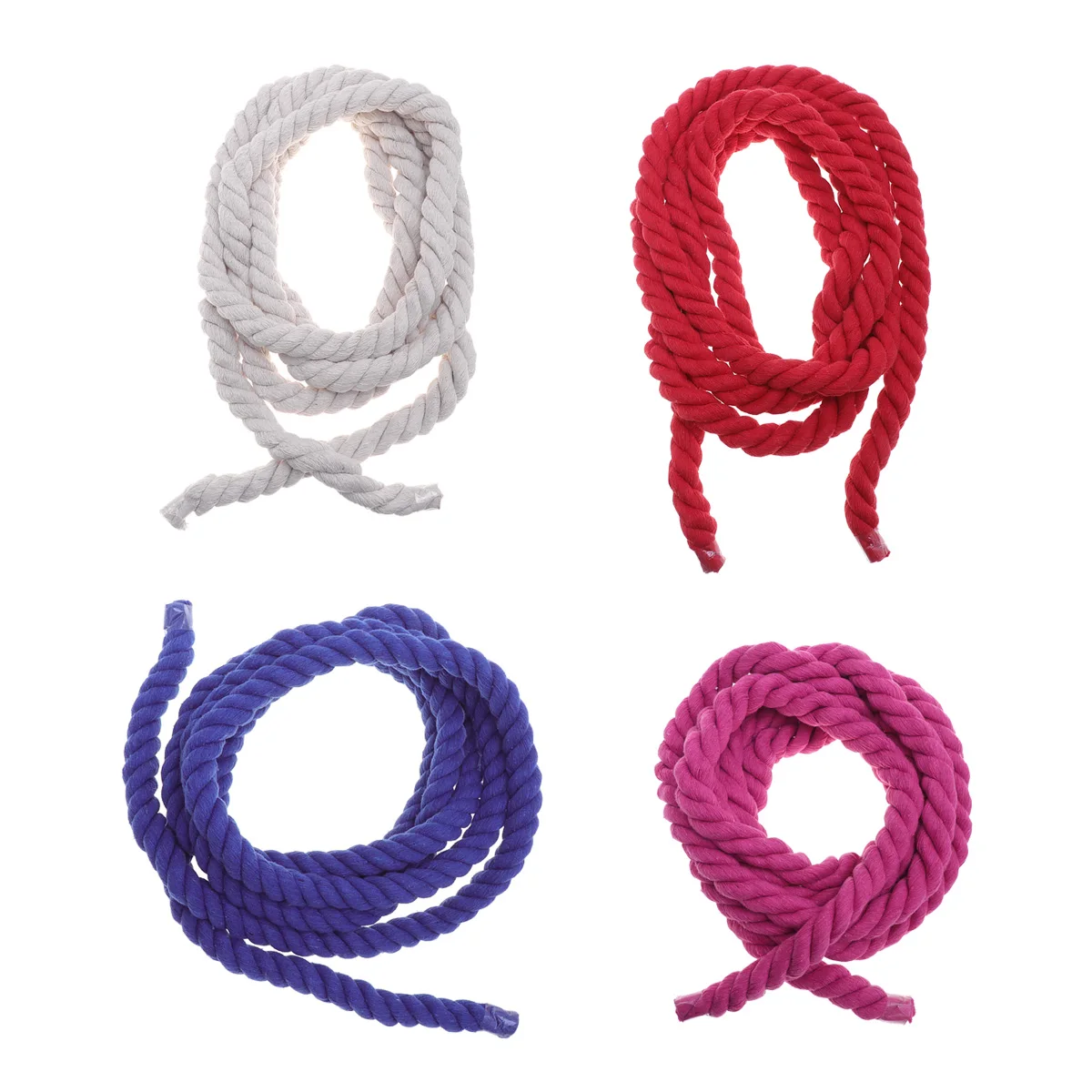 

4m Twine String Rope 20mm Cotton Thickened Craft String for DIY Decoration Clothing Packaging (White)