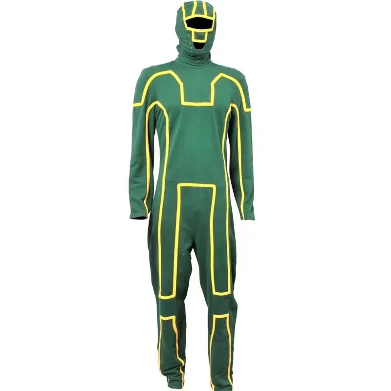 ss13Kick Kick-Ass Dave Lizewski Cosplay Costume Jumpsuit Adult Men Halloween Party Full Outfits