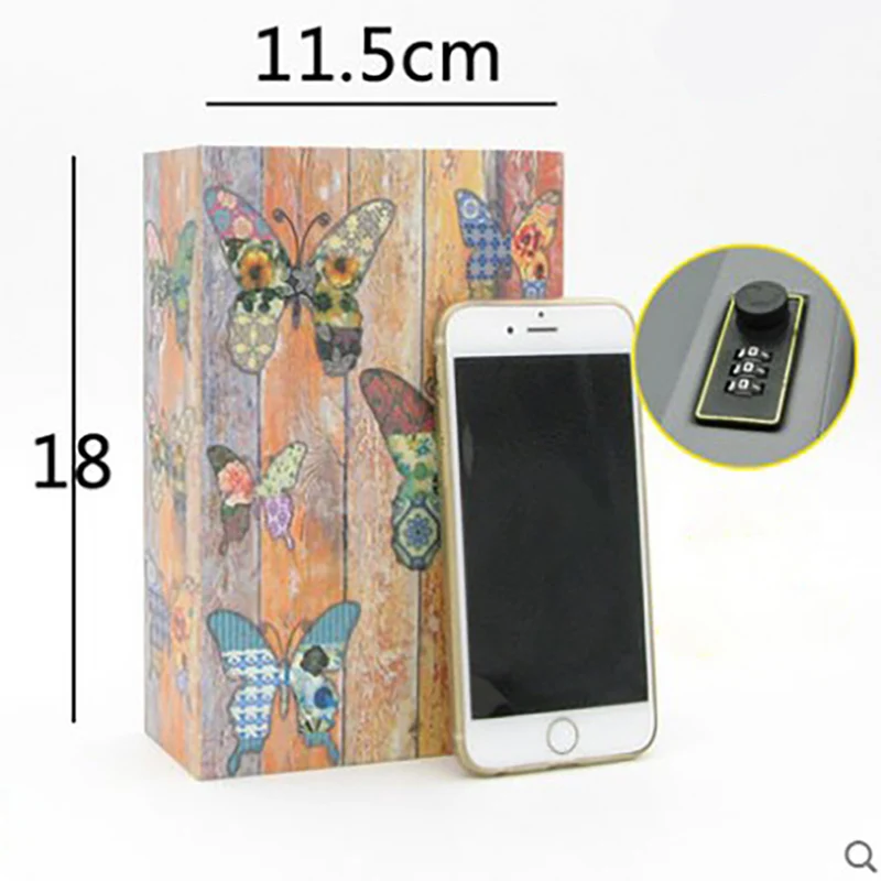 Home Book Safe Key Lock Type High Quality Secret Book Hidden Safe Safe Metal Steel Simulation Classic Books Money Box Coin Bank