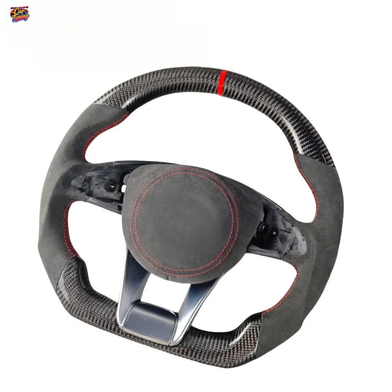 for Benz GLC63/GLC43/C200/C260/C180/E300/GLE63/GLB/CLA45/CLA35 Carbon Fiber Steering Wheel Modification