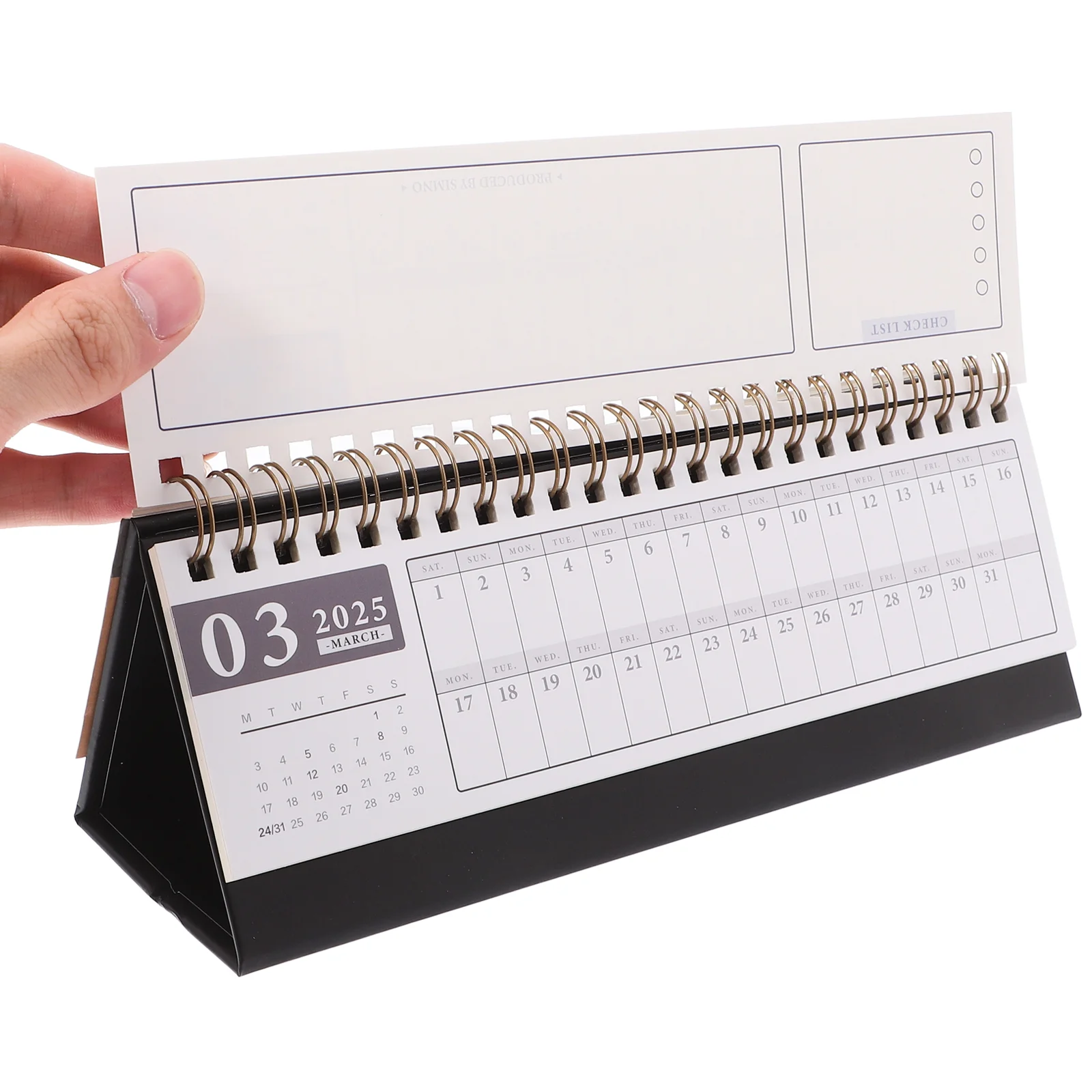 2025 Desk Calendar Teacher 2024-2025 Small Advent Mini Planner Table Desktop Office Schedule Calendars Horizontal