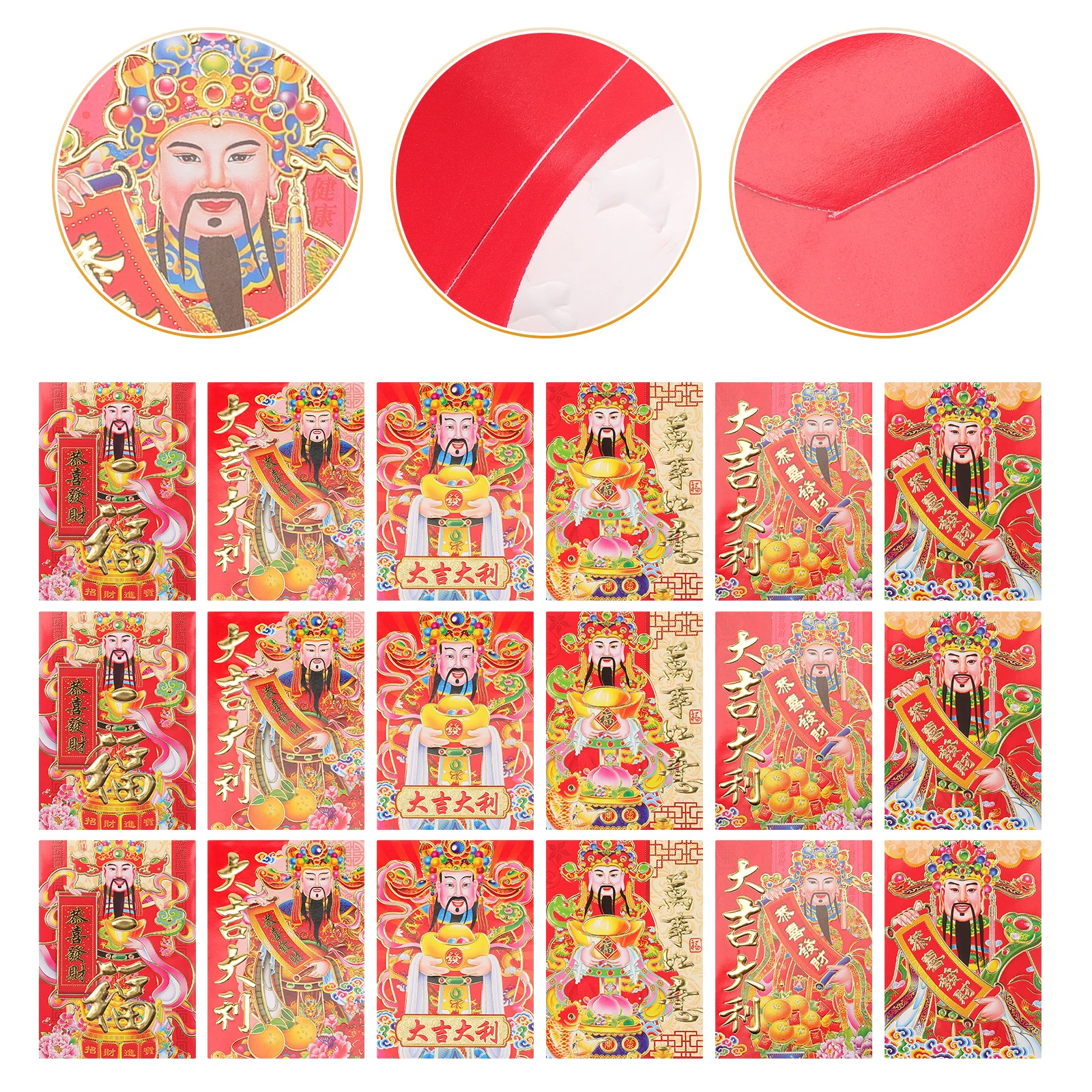 

60 шт., красные конверты с китайским кроликом, весенний фестиваль 2023 года, конверт для денег, подарочные пакеты для наличных, красный конверт, 2023 мешочек для денег