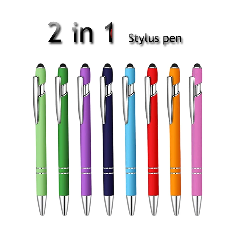 

Universal 2 in1 Stylus Pen with Ballpoint Pen for Mobile Tablet for iPhone Android Drawing Tablet Capacitive Touch Screen Pencil