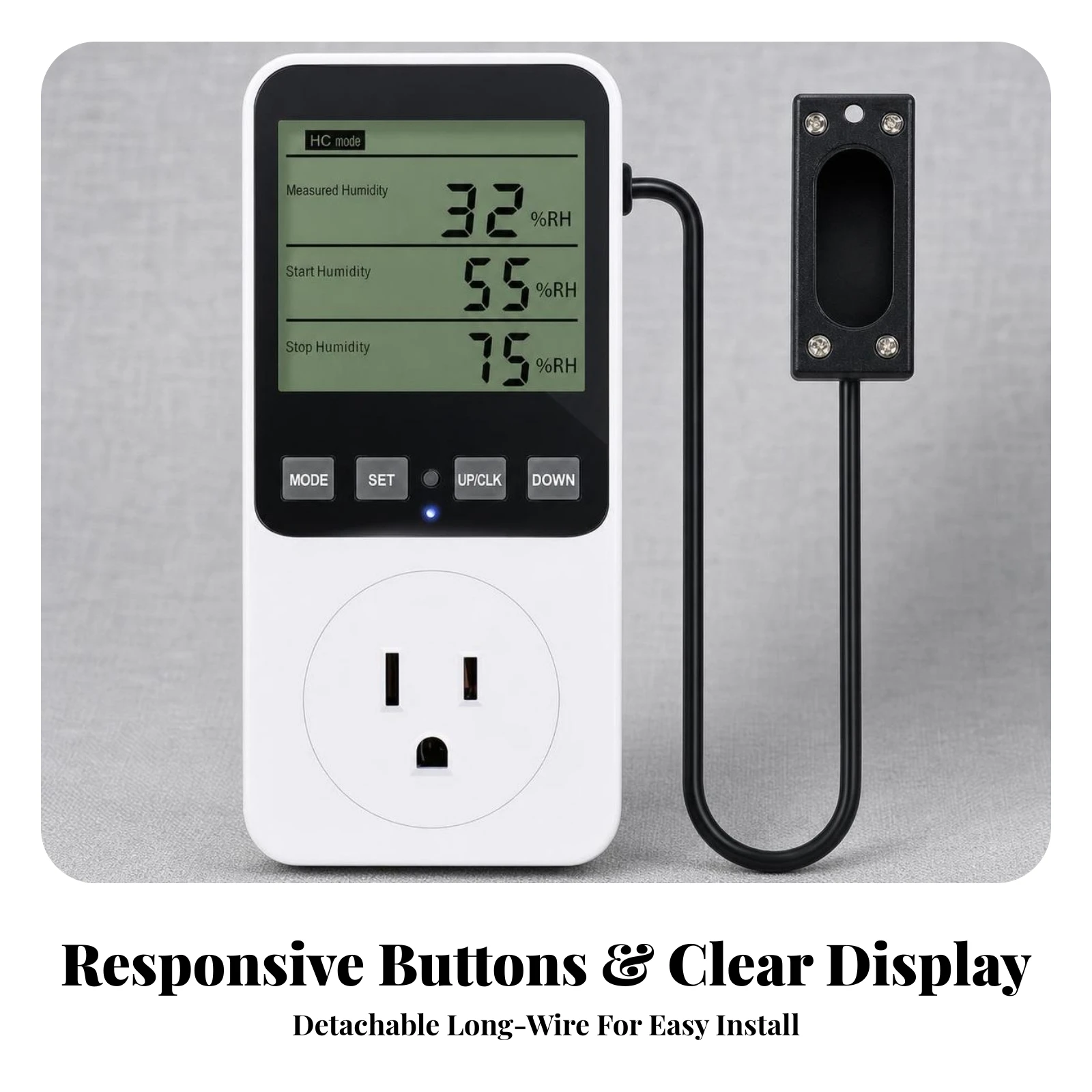 Temperature and Humidity Controller Automatic Thermostat Humidistat Digital Temperature Controller Direct-Connect for Breeders