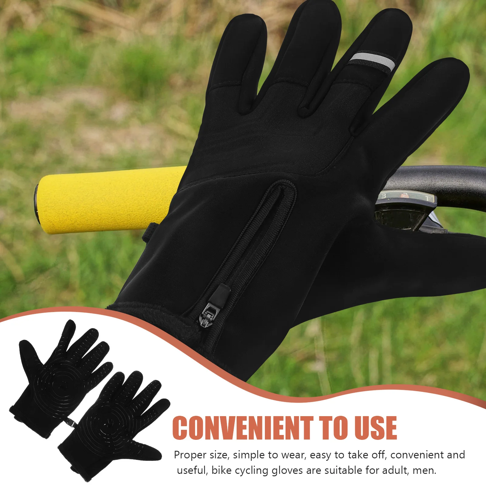 

Winter Riding Gloves Men Bike Mens Outdoor Warm for Cold Protection Road Cycling