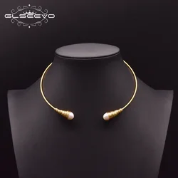 Natural Fresh Water Baroque Pearl Chokers Jewelry Necklace Woman Trend 2024 Luxury Necklaces Fine Jewelry Collar Gift Gn0048