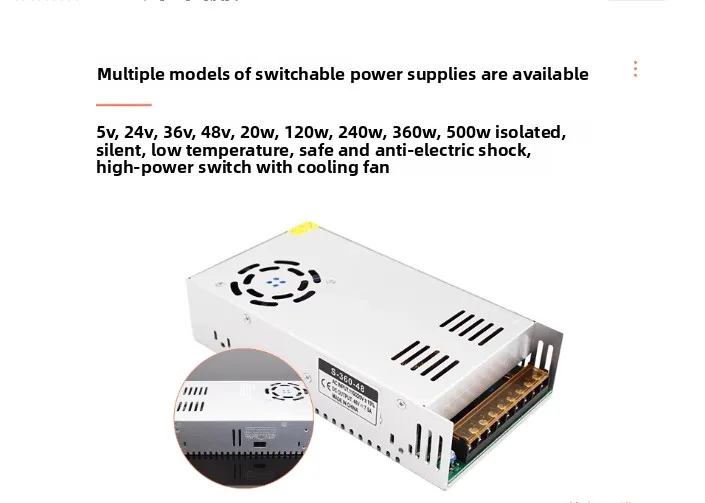 120W24V5A DC Switching Power Supply AC to DC Transformer 220V Input to 24V DC Output Power Supply