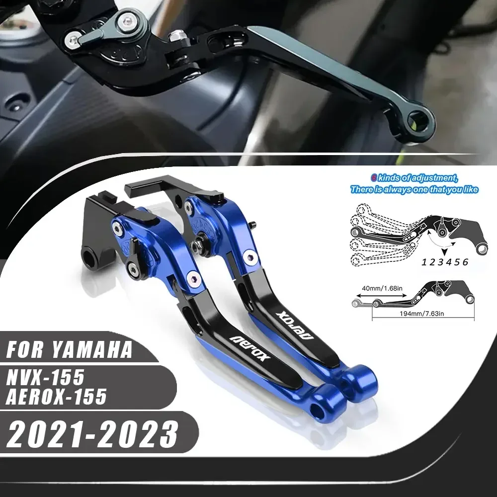 

For Yamaha NVX-155 AEROX-155 2021-2023 CNC Clutch Lever Brake Lever Set Adjustable Folding Handle Levers Motorcycle Parts