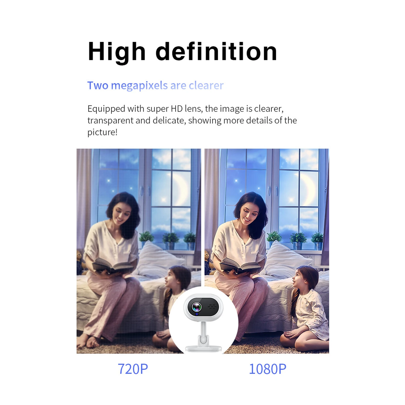 WIFI Smart 1080P Mini Camera Home Security Protection Indoor Outdoor Network Surveillance Night Vision with Intercom Camera