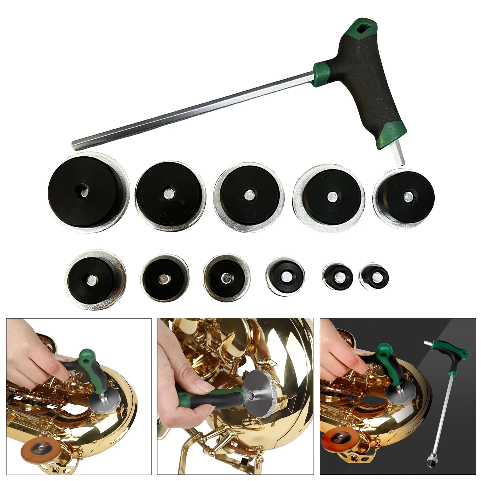 Saxophones Repair Sound Hole Grinding Leveling Repair Tools Kit Woodwind Instrument Accessories Guide Plate