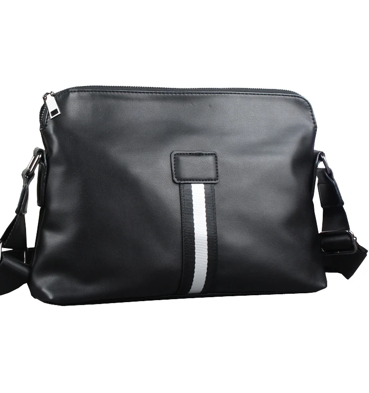 Casual Men\'s Leather Bapa Soft PU Crossbody Bag Busin oulder Bag Street Sle Trendy Satchel Youth Faion Accory