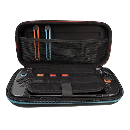 Imagen 2 del producto Estuche de viaje para Switch 2, YSL-NS2003 Switch 2 Estuche de transporte con 10 ranuras para tarjetas de juego y bolsa para accesorios Switch 2, negro