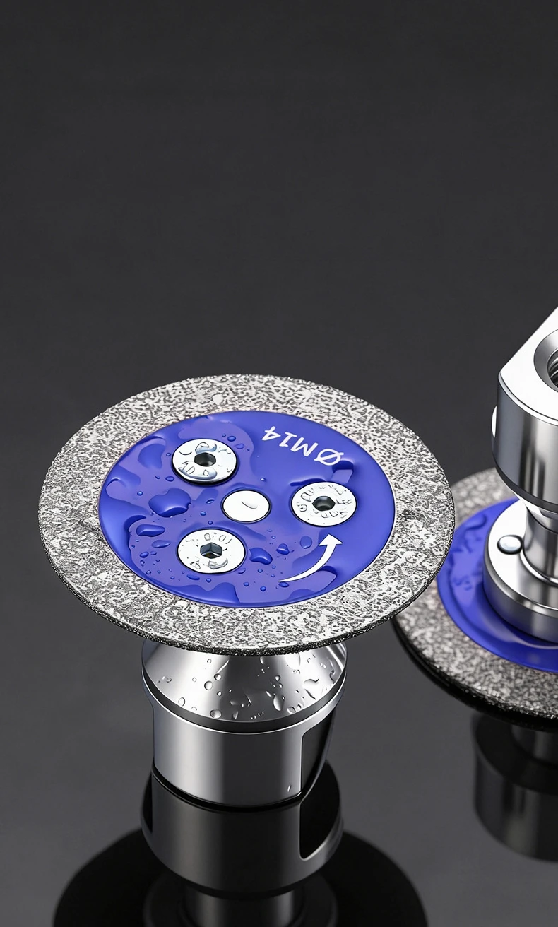 50mm Diamant-Mini-Sägeblatt mit Gewinde, Steinschneidscheibe für Granit, Sandstein, Beton, Gravur, Schnitzerei, Schleifwerkzeug – Detail 8