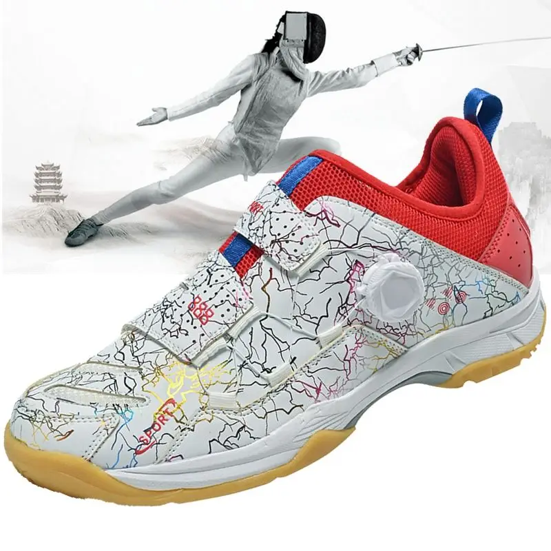 

2026 New Luxury Fencing Shoes for Men Anti-Slip Indoor Shoes Men Unisex Competition Sport Shoe Hard-Wearing Fencing Shoe Man