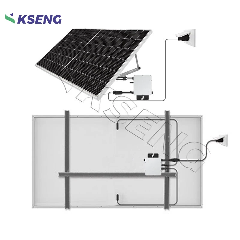 2000W Easy-Install On-Grid Microinverter Balcony Solar Kit, Complete Bracket High Efficiency Panel