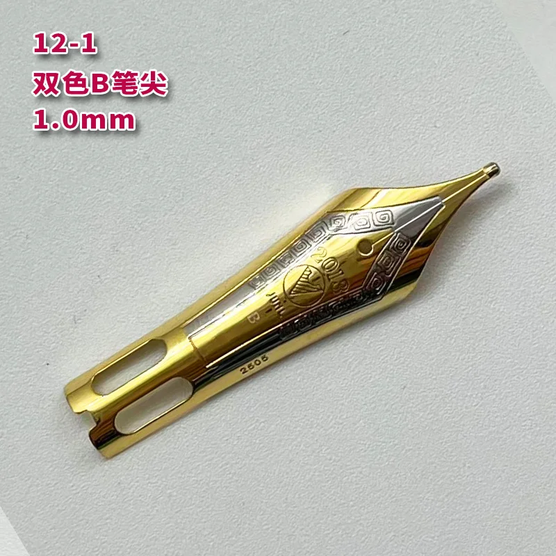 

Smooth WingSung 630 Large N0.8 Iraurita White Gold EF/F/M/B Nib Grip Section For WingSung 630 Fountain Pen Accessories Gift