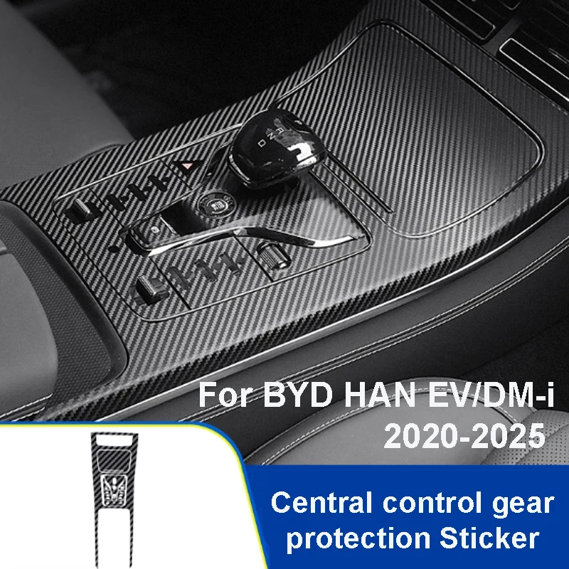 

Для BYD HAN EV/DM-i 2020-2025 салонная пленка для автомобиля, пленка для центрального управления, защитная пленка для панели, декоративные наклейки, аксессуары