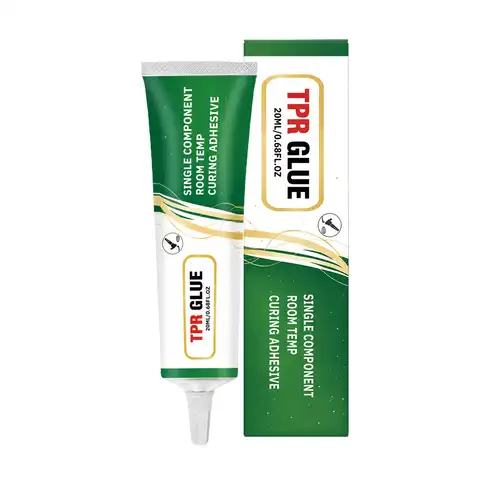 Silicone Adhesive Glue 20ML Flexible Soft Transparent TPE TPU Grout Rubber Repair Glue for Mats Craft Shoe Soles Glass Fabric