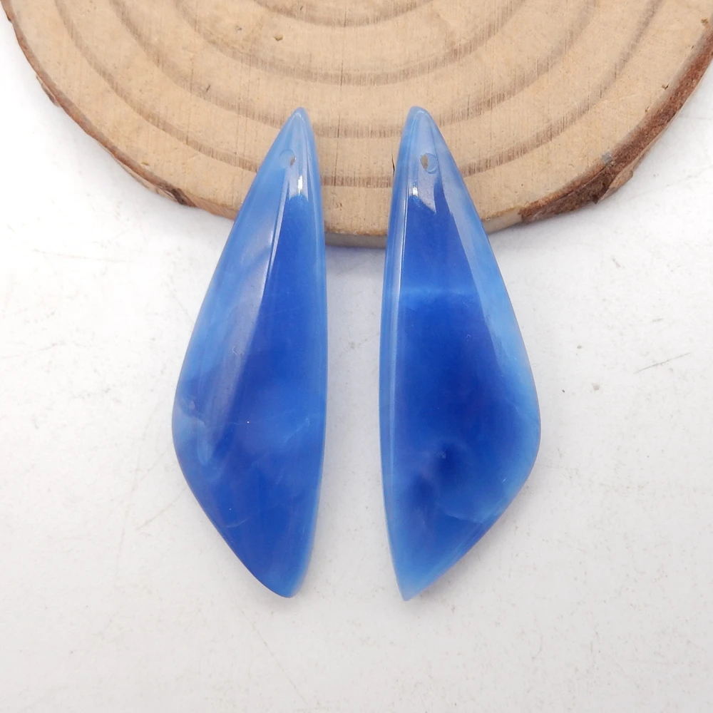 

Semiprecious Stone Jewelry,Gift,Gemstone Blue Jasper Fashion Earrings Beads,For Women Jewelry Making DIY