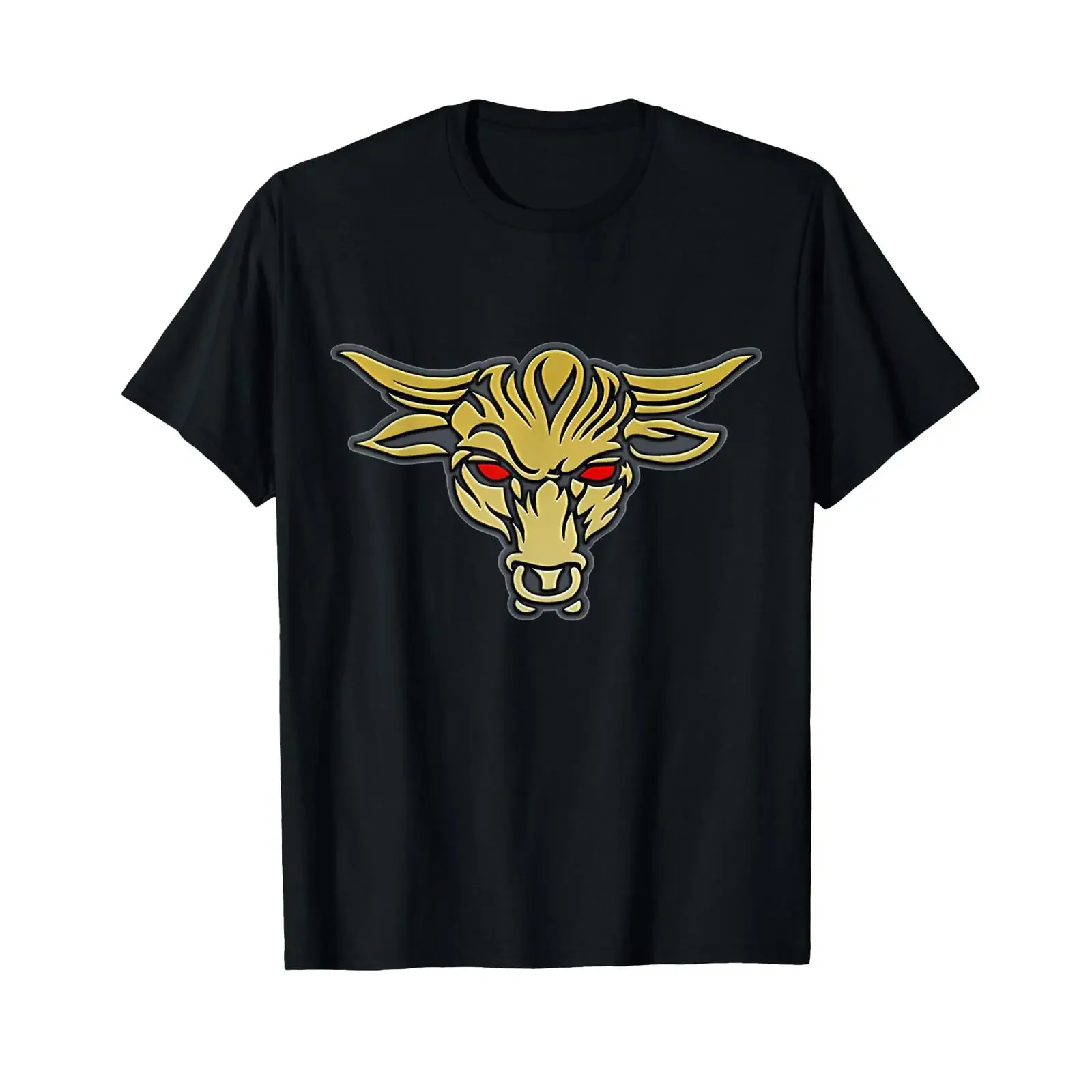 Camiseta The Rock Brahma Bull con diseño de tatuaje, estilo vintage, lavada, informal, versátil, ligeramente gráfica, elástica, cómoda, estilo streetwear