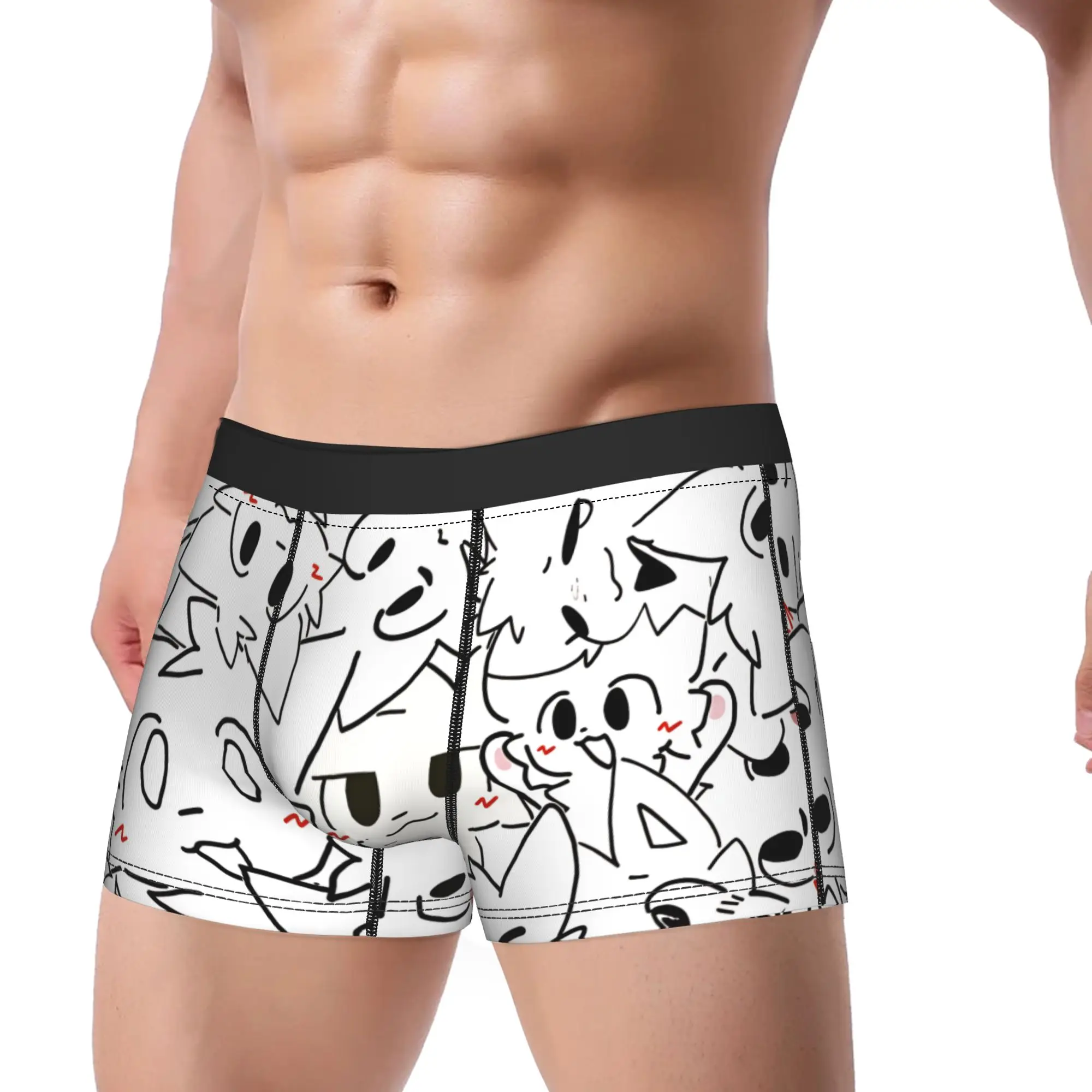 Boykisser Cat Underwear  Man Boxer Brief Comfortable Boxershorts Trenky Print Large Size Panties