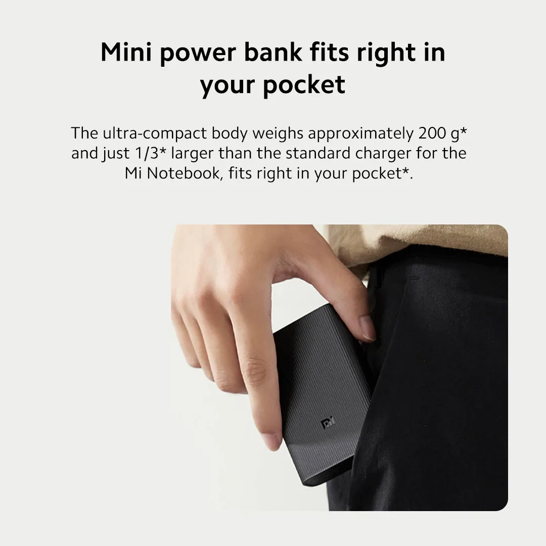 Xiaomi Mi Power Bank 3 10000mAh 22.5W Ultra Compact / Portable external battery Air Travel Safe Powerbank for smart phones