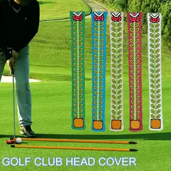 Golf Alignment Stick Cover Scratch-proof Wear Resistant Embroidery Design Golf Putter Protector Cover Equipment Accessories