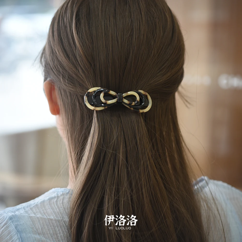 Women headwear cute hair clip for girls fashion acetate korean style hair barrettes bow hair accessories for women