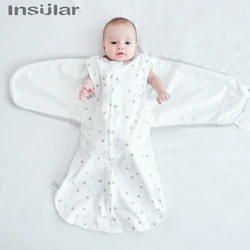 INSULAR Four Seasons Baby Pure Cotton Anti-shock Cocoon Sleeping Bag Baby Anti Kicking Newborn Holding Towel