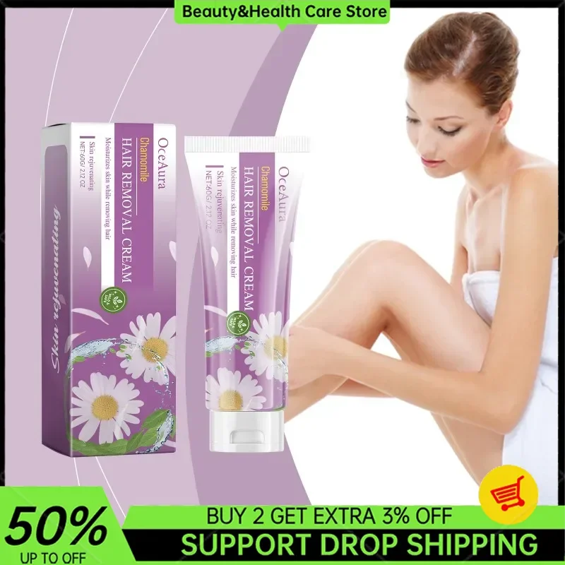 

Hair Removal Cream Permanent Epilator Cream Intimate Areas Painless Hair Remover Growth Inhibitor for Woman Men Body Care 60g