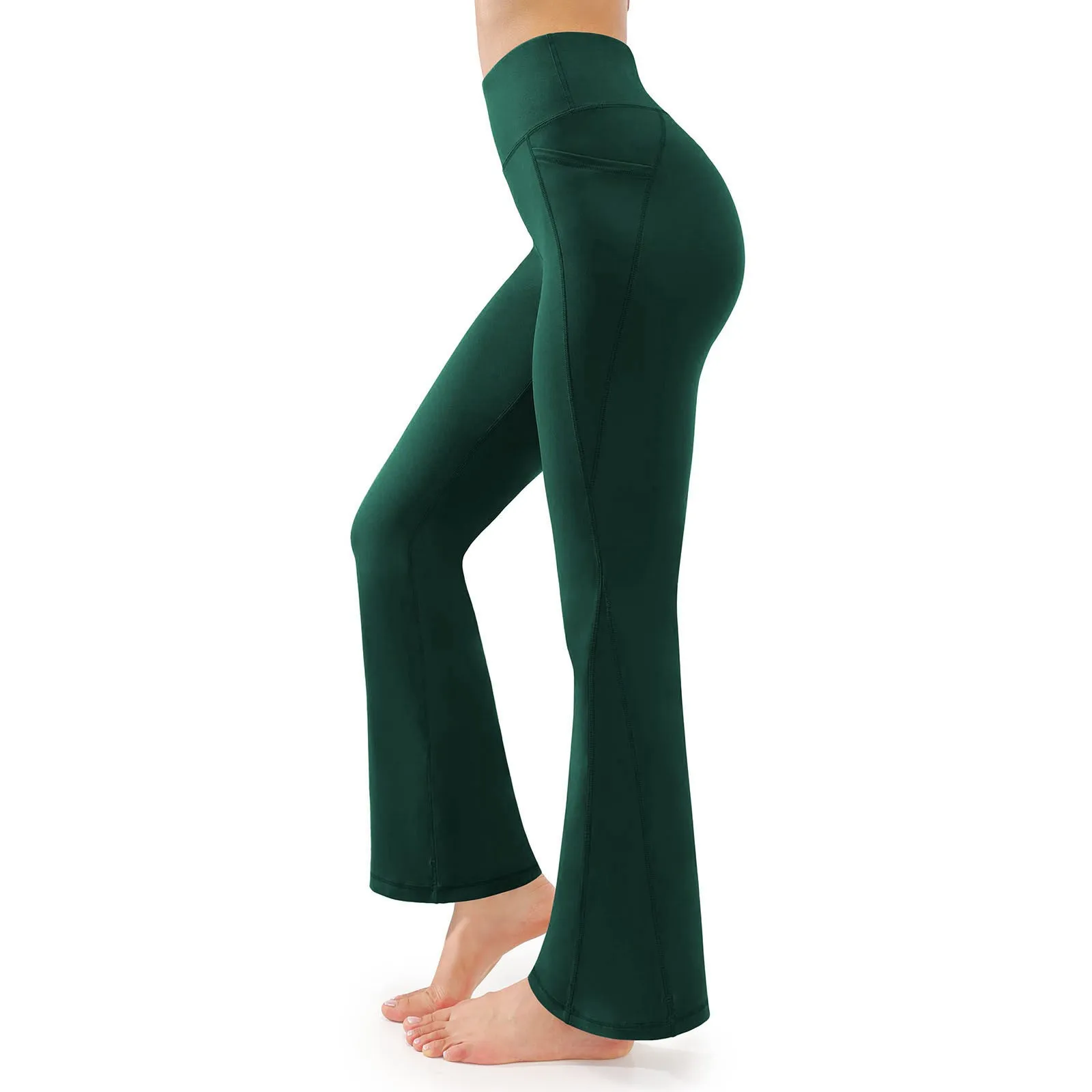 Flare Leggings Women High Waist Quick Dry Sports Pants Wide Leg Pants Exercise Trousers Running Yoga Pilates Gym Activewear