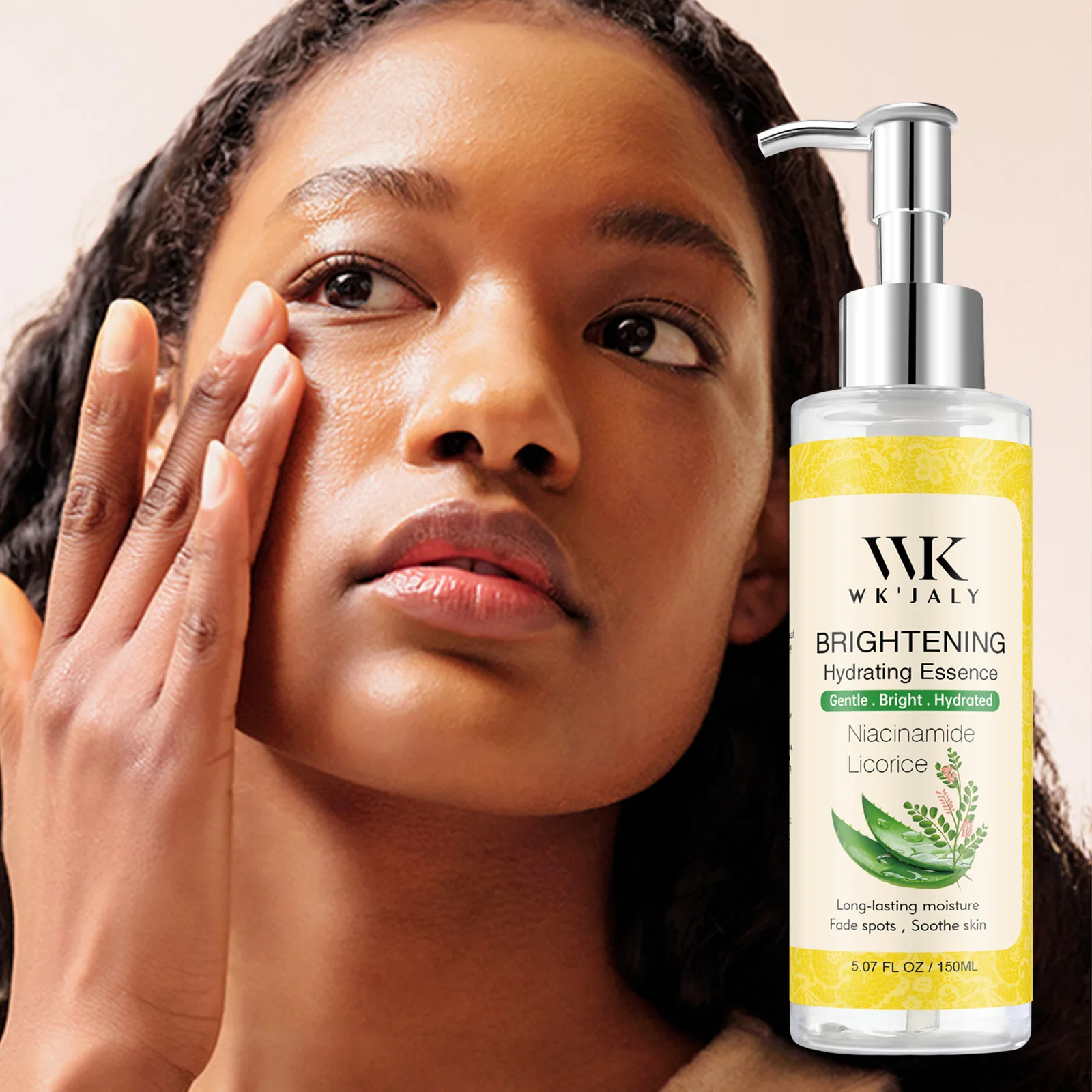 Sérum éclaircissant à la réglisse WK JALY, essence anti-taches, éclaircit le teint, hydrate, pour le