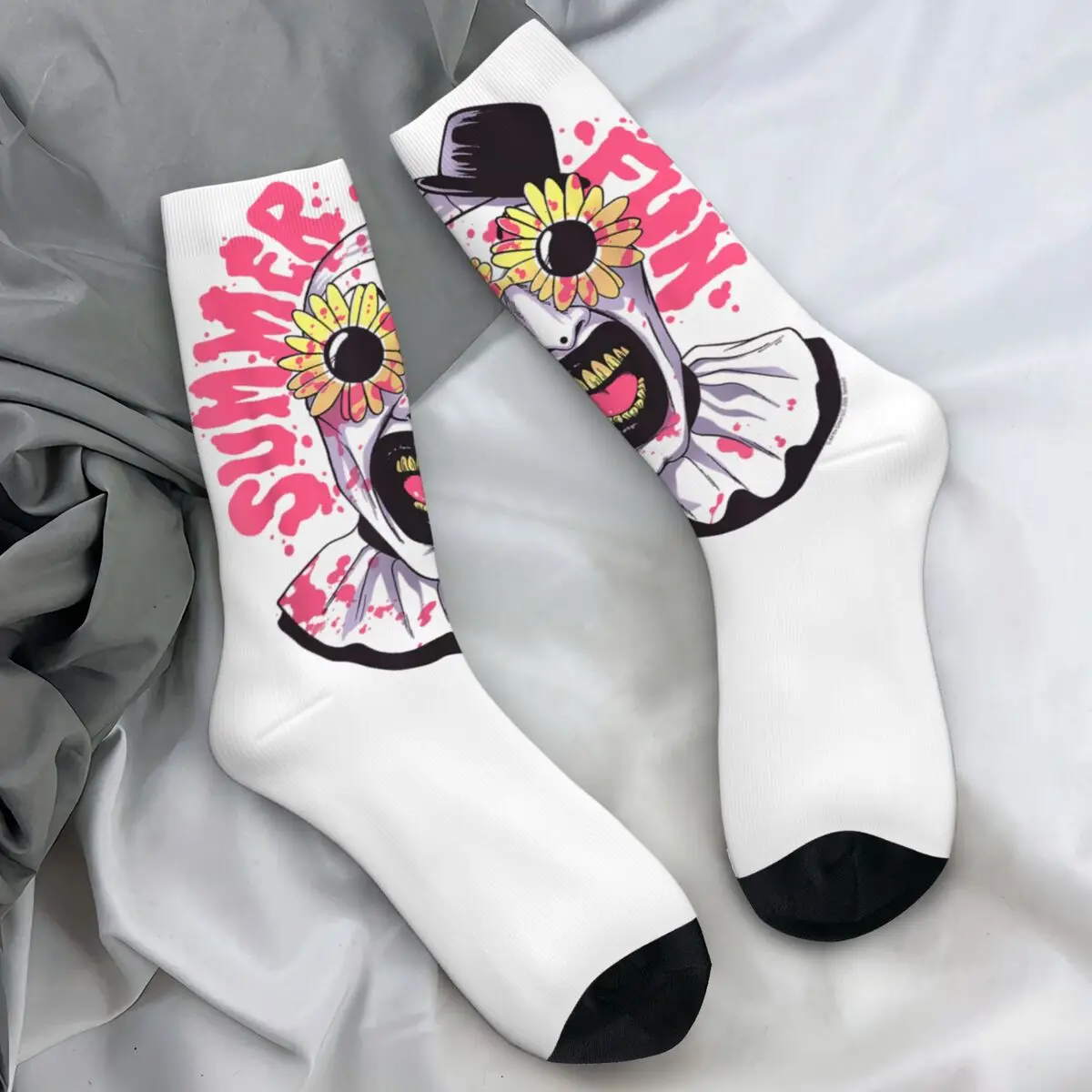 

Terrifier летние забавные солнцезащитные очки Art The Clown Horror Movie носки зимние чулки мужские теплые мягкие носки противоскользящие носки для бега