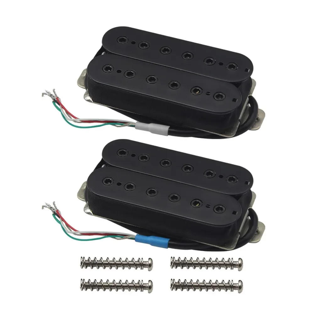 

Alnico 5 Humbucker Electric Guitar Neck / Bridge Pickup 12 Hex Poles Black
