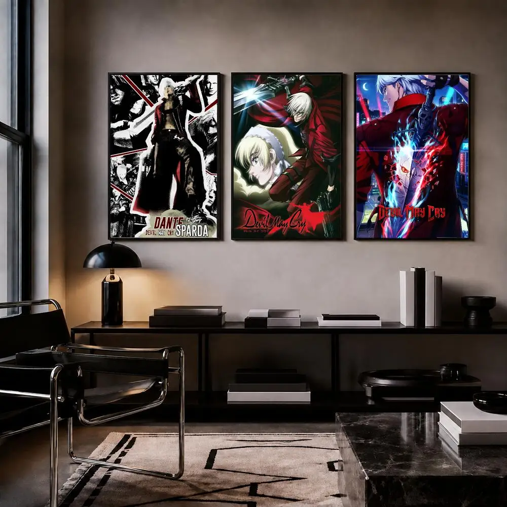 Game D-Devil May Cry Poster HD PP Paper Waterproof Wall Art Print for Bedroom Living Room Decor