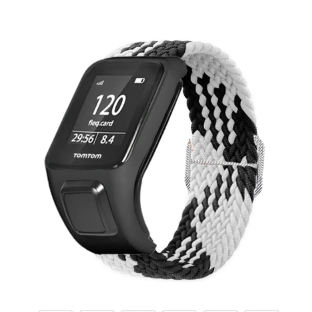 Correa de nailon para reloj TomTom Runner 2 3 Spark Adventurer, pulsera deportiva de repuesto transpirable para aventurero/Golfer 2/Spark3 Music