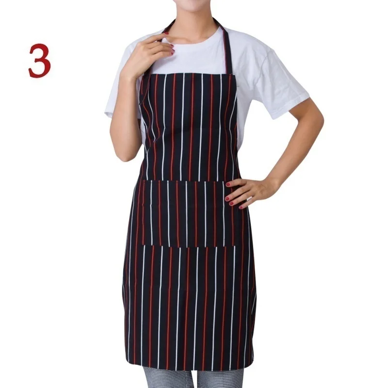 Womens Mens Cooking Chef Kitchen Restaurant BBQ Apron Dress with 2 Pockets Simple Style Waiter Apron