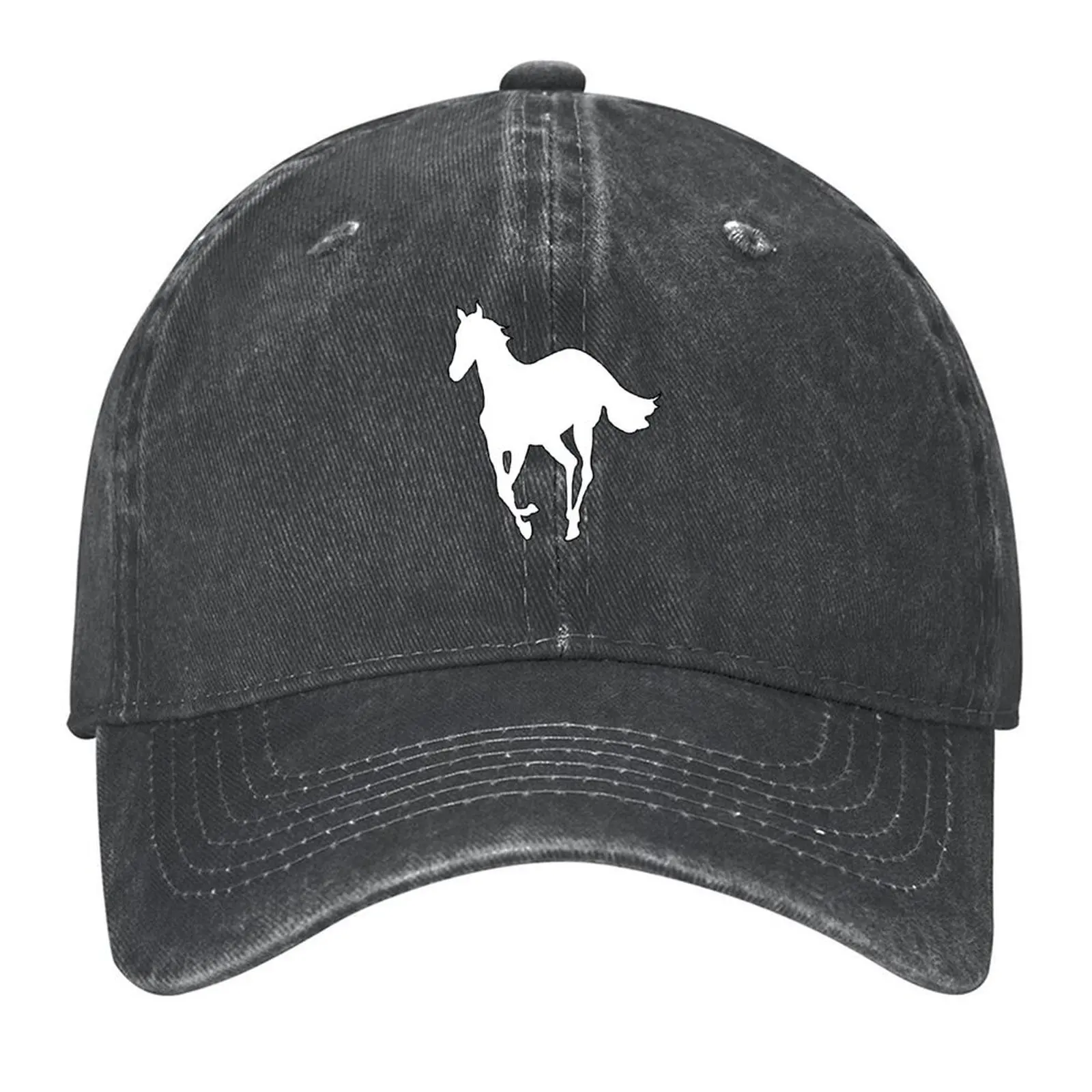 

horse pony white Baseball Cap Snap Back Hat Hat Luxury Brand Fishing cap Golf Caps Women Men's